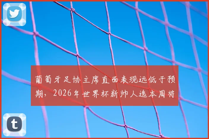 葡萄牙足协主席直面表现远低于预期，2026年世界杯新帅人选本周将揭晓